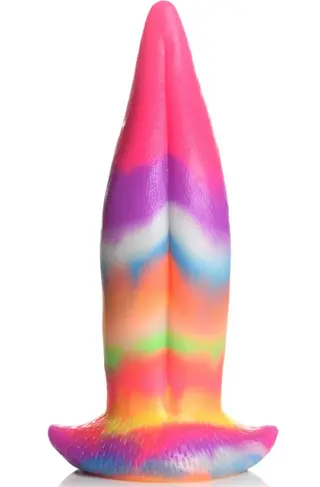 Produktfoto för Unicorn Tongue Glow-in-the-Dark Dildo 21 cm