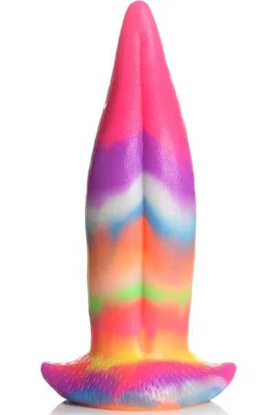 Bild 1 för Unicorn Tongue Glow-in-the-Dark Dildo 21 cm