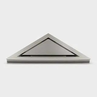 Produktfoto för Unidrain 200 mm HighLine Panel med 10 mm ram för hörndränering