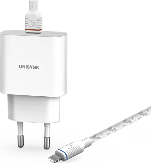 Alternativ bild 0 för UNISYNK® Laddare Vägg UNISYNK Lightning PD 20W 2m