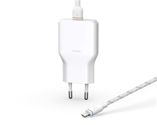 Alternativ bild 0 för Unisynk Slim Wall Charger G3 36w + Lightning Cable Vit