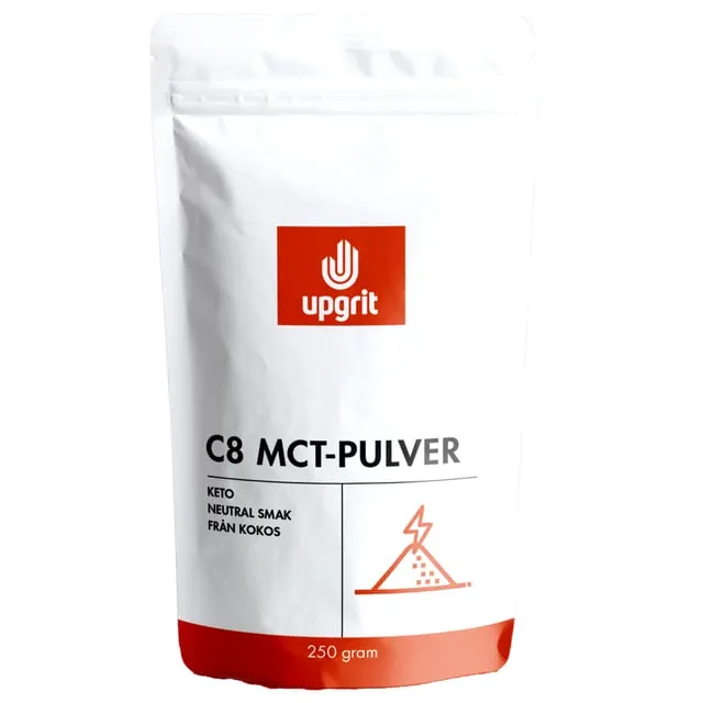 Alternativ bild 0 för upgrit C8 MCT-pulver 250 g