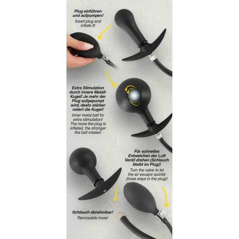 Bild 2 för Uppblåsbar Analplugg