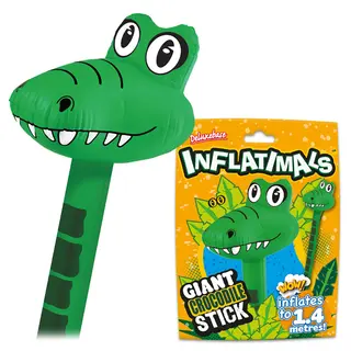 Produktfoto för Uppblåsbar Krokodil 140cm