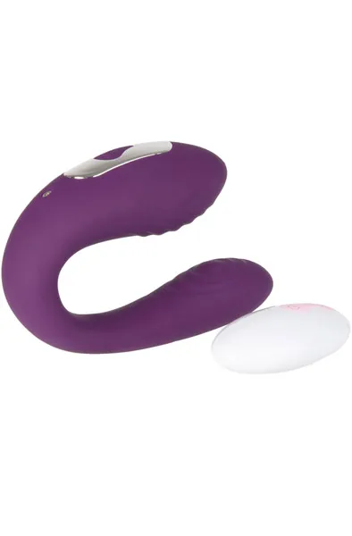 Bild 1 för Uppladdningsbar Parvibrator med Trådlös Fjärrkontroll - Lila
