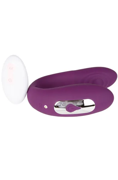 Bild 2 för Uppladdningsbar Parvibrator med Trådlös Fjärrkontroll - Lila