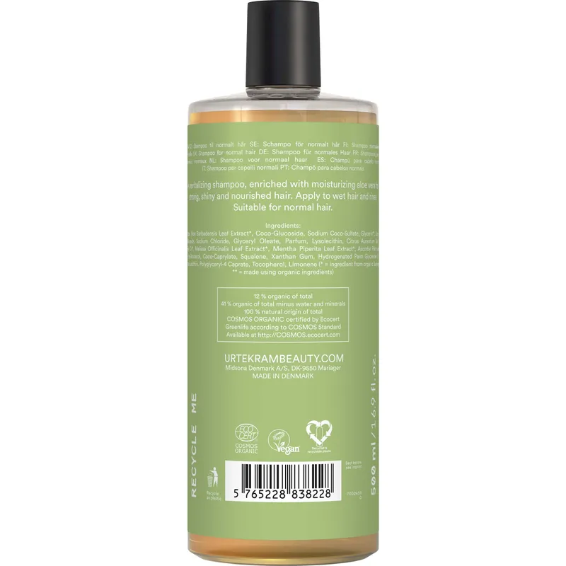 Bild 2 för Urtekram Nordic Beauty Urtekram Aloe Vera Schampo 500 ml