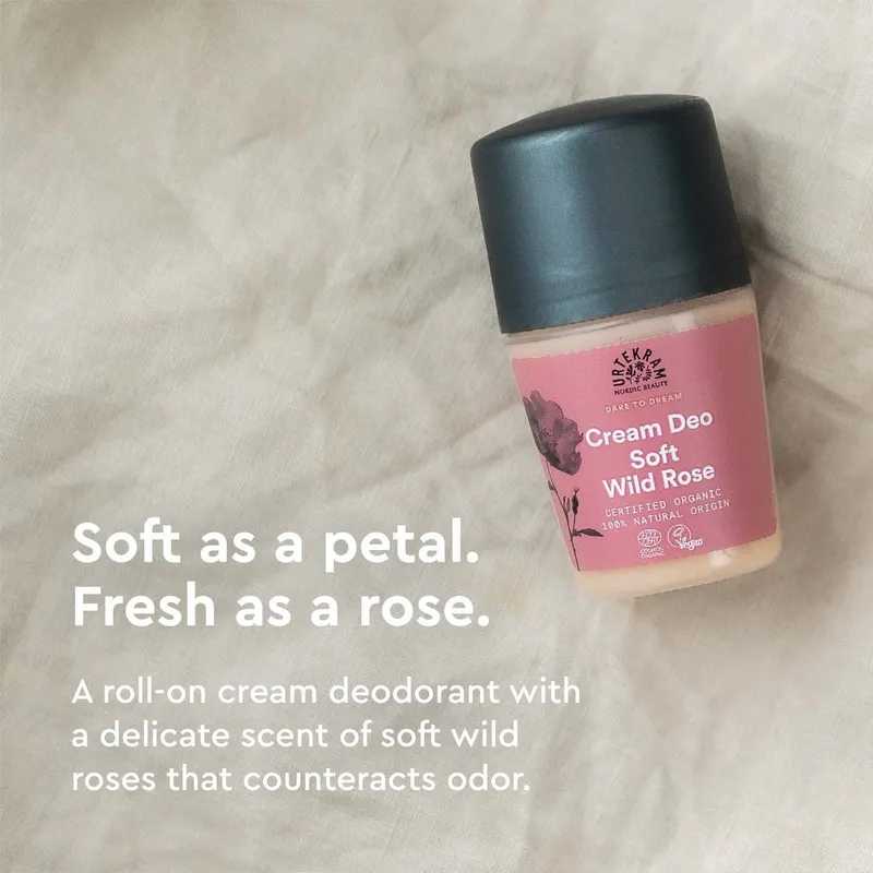 Bild 2 för Urtekram Nordic Beauty Urtekram Dare to Dream Soft Wild Rose Deo 50 ml