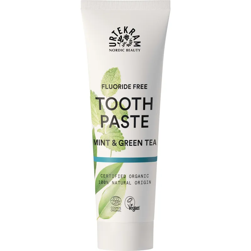 Bild 1 för Urtekram Nordic Beauty Urtekram Mint & Green Tea tandkräm 75 ml
