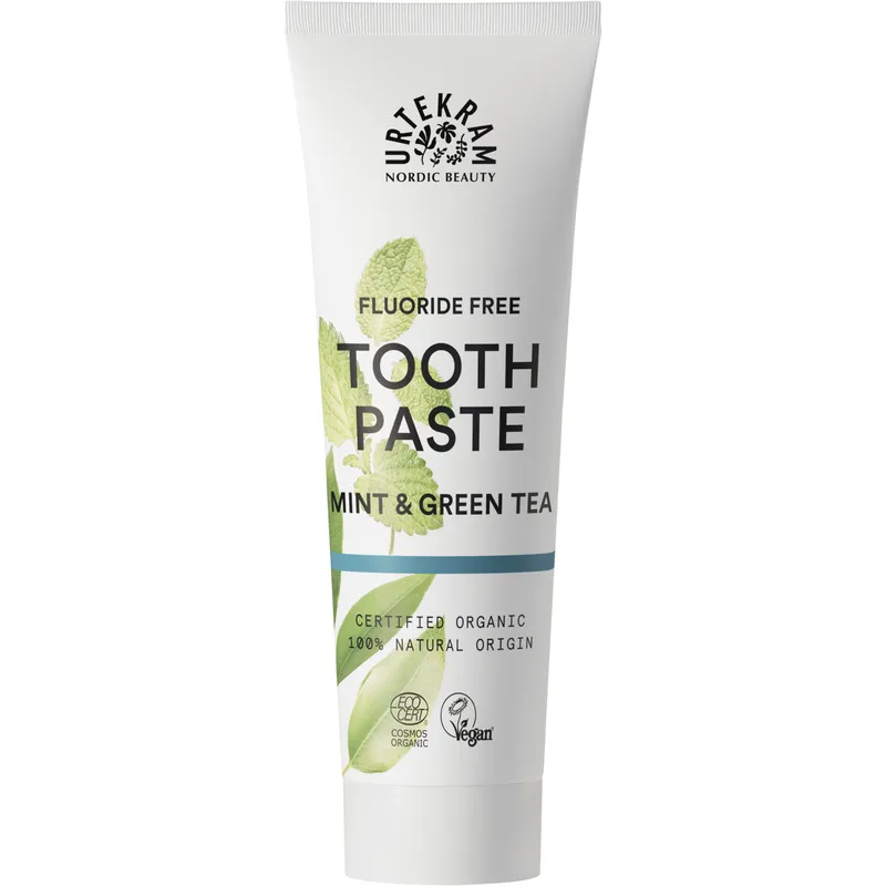 Bild 2 för Urtekram Nordic Beauty Urtekram Mint & Green Tea tandkräm 75 ml