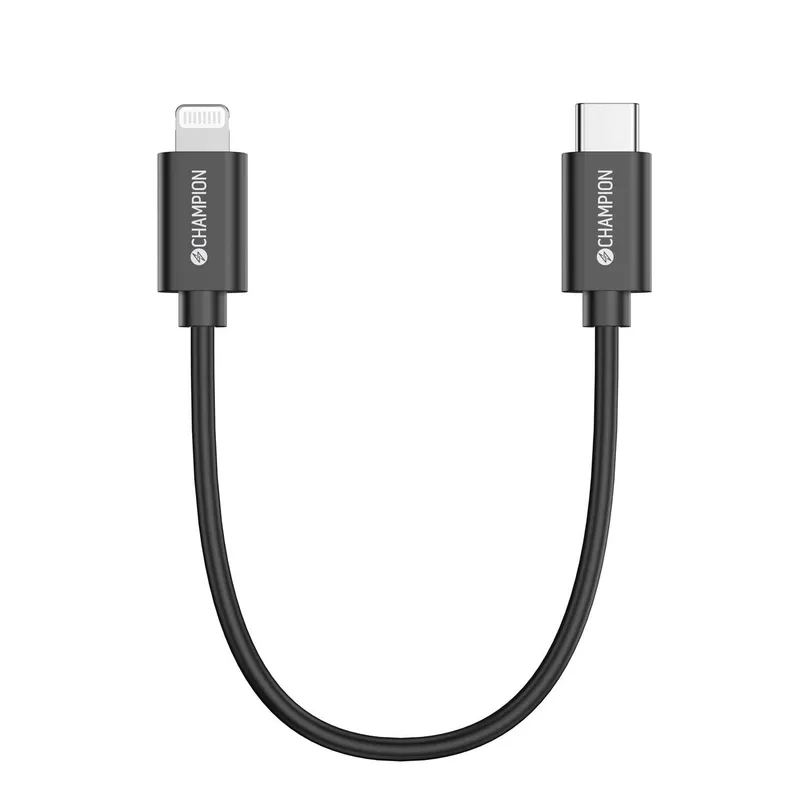 Bild 1 för USB-C till Lightning Kabel 30cm Svart