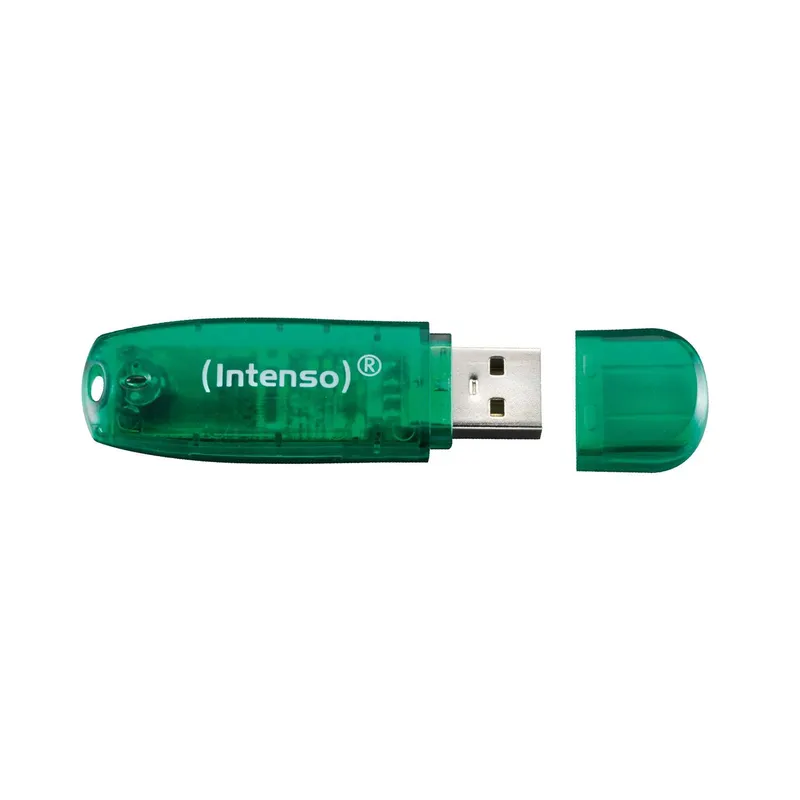 Bild 2 för Usb key 2.0 intenso rainbow line, 8 gb, grönt