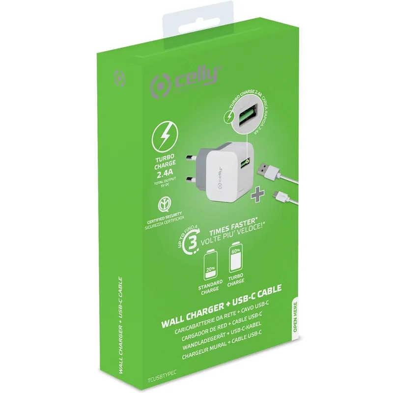Bild 2 för USB-laddare USB-C 2,4A Snabb