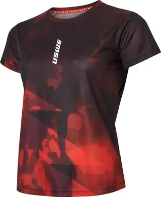 Produktfoto för USWE Dimma Trail RunningSS Tee Woman Flame Red