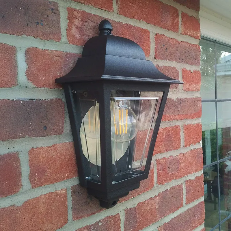 Bild 1 för Utomhusvägglampa Elstead Lighting Deco Lane Svart - Svart