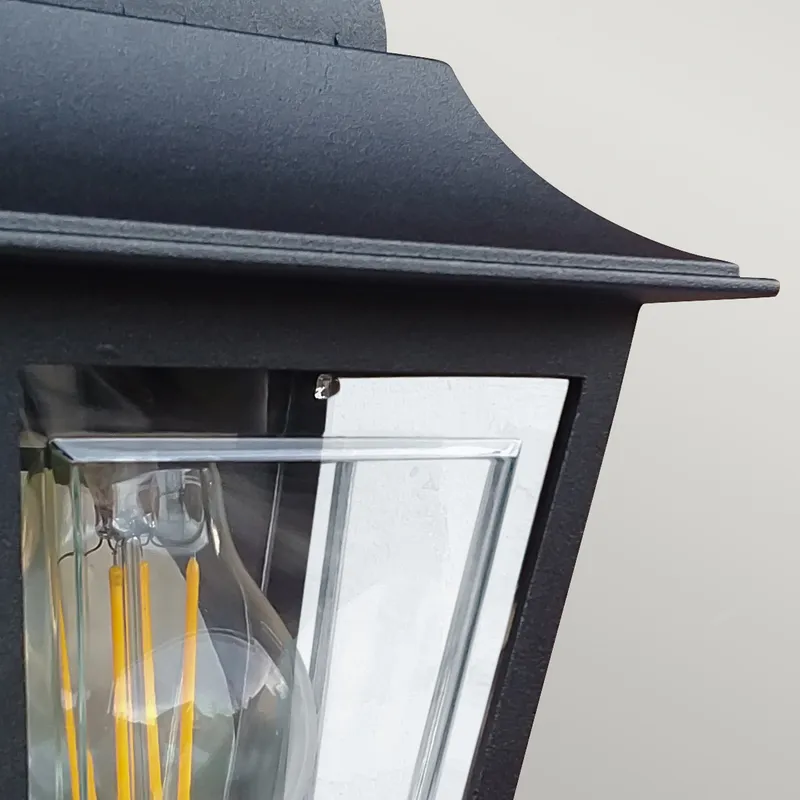 Bild 3 för Utomhusvägglampa Elstead Lighting Deco Lane Svart - Svart