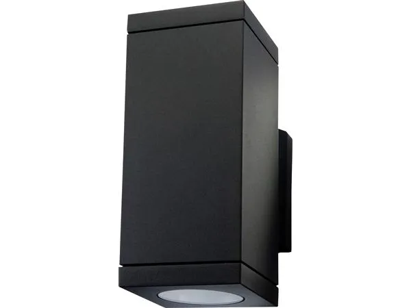 Alternativ bild 0 för Vægarmatur Echo 2x4,5W LED 2700K sort (op/ned)