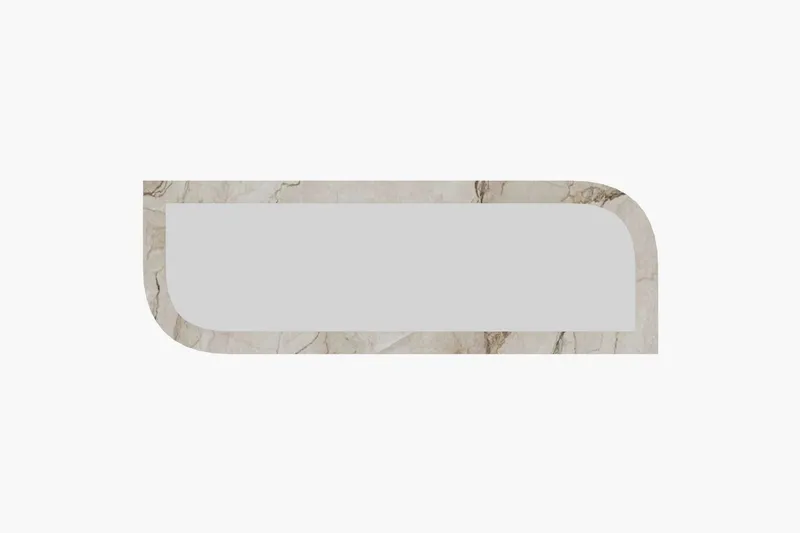 Bild 1 för Vägghängd Spegel Ayana 40 cm - Beige