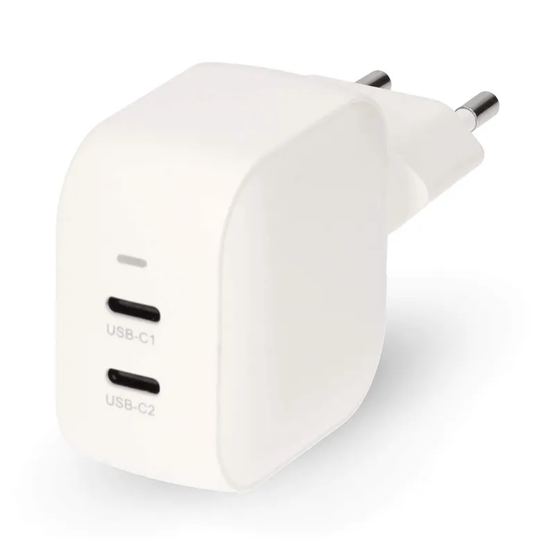 Bild 1 för Väggladdare | 35 W | GaN | PD3.0 | Snabbladdningsfunktion | 1,75 / 2,33 / 2,92 / 3,0 A | Antal utgångar: 2 | 2x USB-C™ | Automat