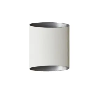 Produktfoto för Vägglampa Sinne vitstruktur/silver (Vit)
