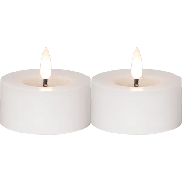 Bild 2 för Värmeljus Flamme Vit 2-pack