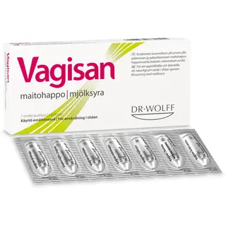 Produktfoto för Vagisan Mjölksyra Vagitorer 7 st