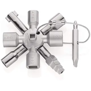 Produktfoto för VAKTMÄSTARNYCKEL KNIPEX MED 22 FUNKTIONER | Beijerbygg Byggmaterial