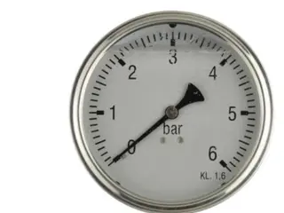 Produktfoto för Vakuummätare i rostfritt stål -1/0 bar - Ø63 mm glycerinfylld, 1/4'' nedåt