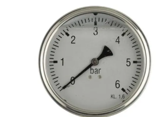 Alternativ bild 0 för Vakuummätare i rostfritt stål -1/0 bar - Ø63 mm glycerinfylld, 1/4'' nedåt