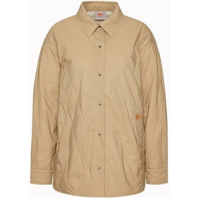 Bild 1 för Varg W Lillå Padded Shirt Drift Wood Beige