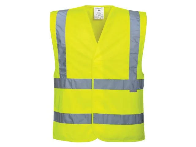 Alternativ bild 0 för Varselväst Hi-vis Klass 2 Gul S/M