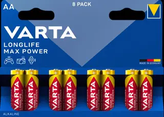 Produktfoto för Varta 04706 101 418, Engångsbatteri, AA, Alkalisk, 1,5 V, 8 styck, 14,5 mm