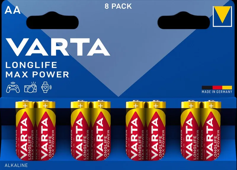 Alternativ bild 0 för Varta 04706 101 418, Engångsbatteri, AA, Alkalisk, 1,5 V, 8 styck, 14,5 mm