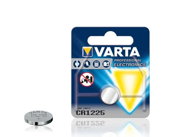 Alternativ bild 0 för Varta CR1225, Engångsbatteri, CR1225, Litium, 3 V, 1 styck, 48 mAh