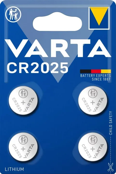 Alternativ bild 0 för VARTA CR2025 Lithium Coin 4 Pack