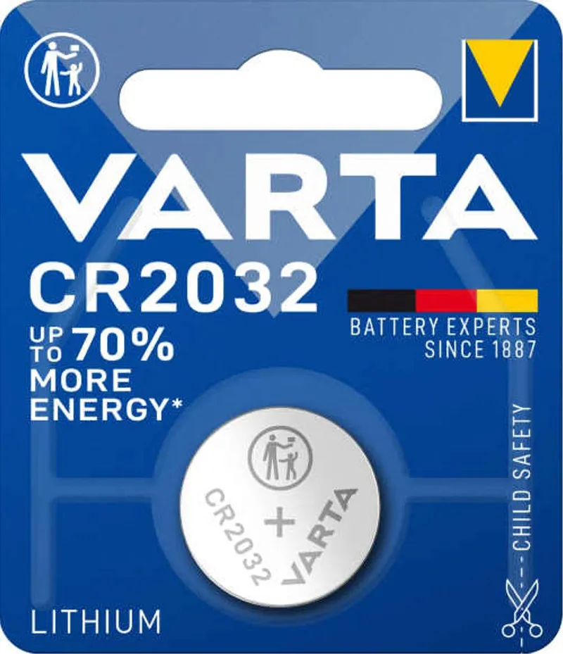 Alternativ bild 0 för Varta - CR2032 Batterier - Li/MnO2 - 230 mAh