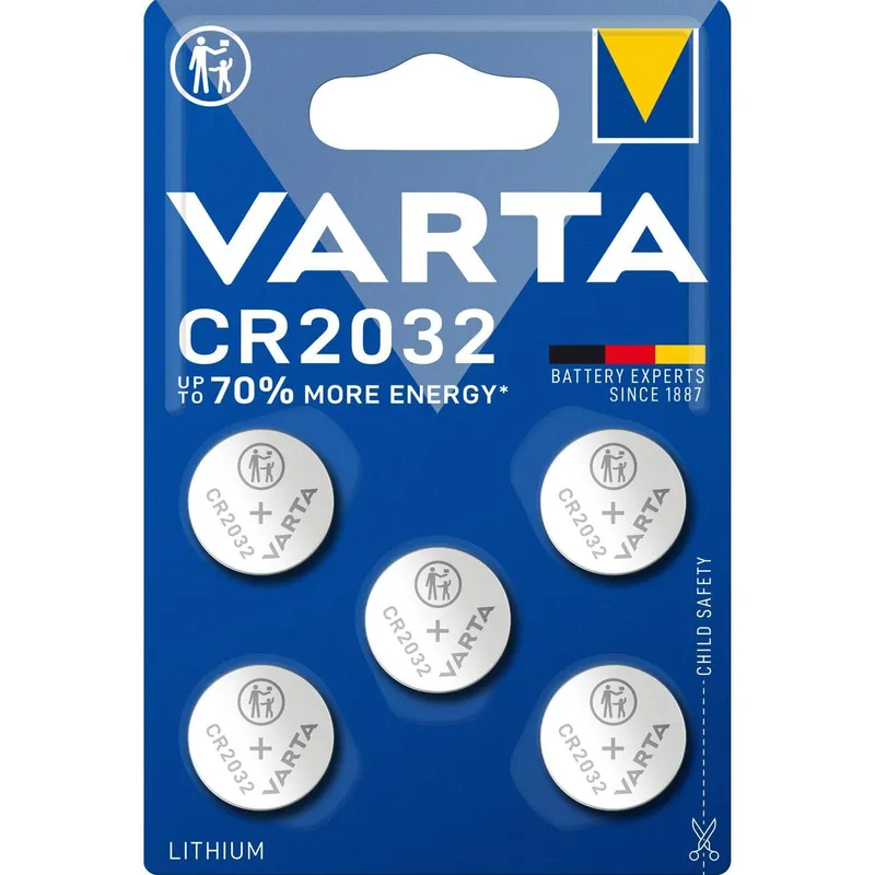 Bild 1 för Varta Electronics - Batteri 5 x CR2032 - Li - 230 mAh