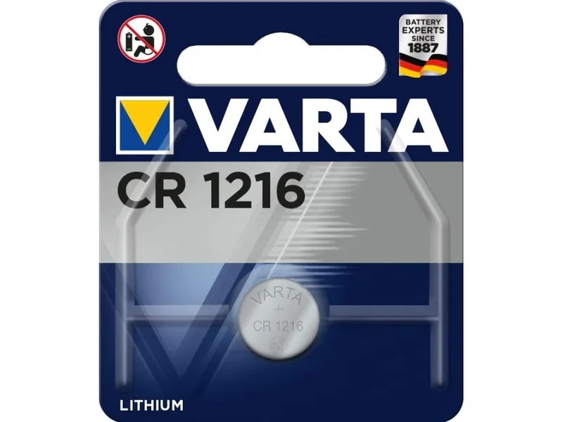 Alternativ bild 0 för Varta Electronics - Batteri CR1216 - Li - 25 mAh