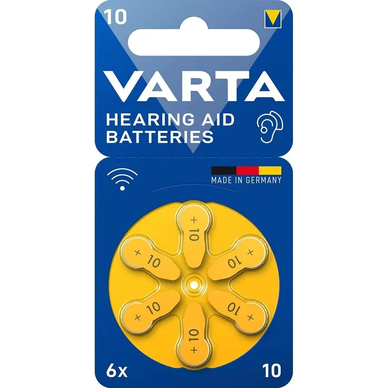 Bild 2 för VARTA Hearing aid battery 675 PR44 (zinc air Button cell 1.45V) 6-pack