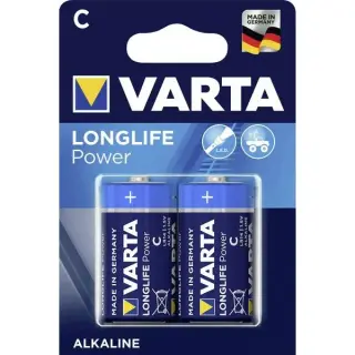 Produktfoto för Varta High Energy - Batteri 2 x C - alkaliskt - 7800 mAh
