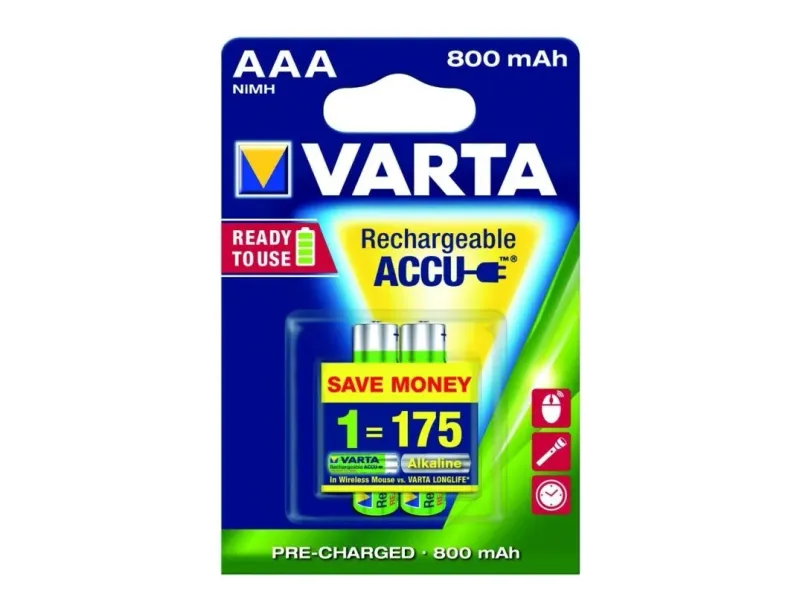 Alternativ bild 0 för Varta High Energy - Batteri 4 x AAA - alkaliskt - 1220 mAh