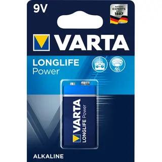 Produktfoto för Varta High Energy - Batteri 9V - alkaliskt - 550 mAh
