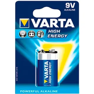 Produktfoto för Varta High Energy - Batteri 9V - alkaliskt - 550 mAh