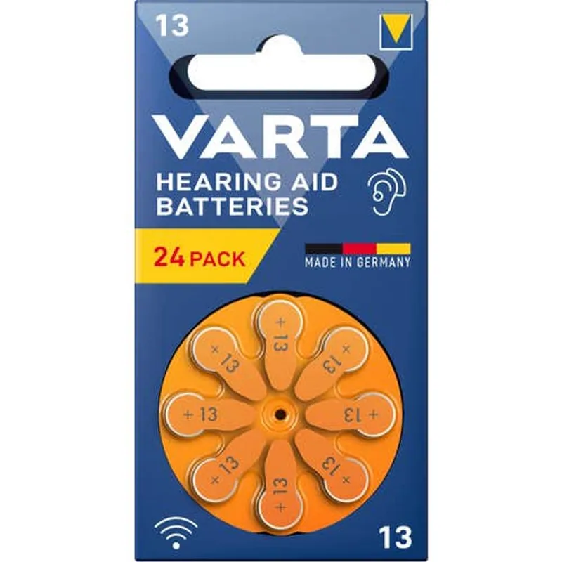 Alternativ bild 0 för VARTA hörapparatbatterier 13, 24-pack