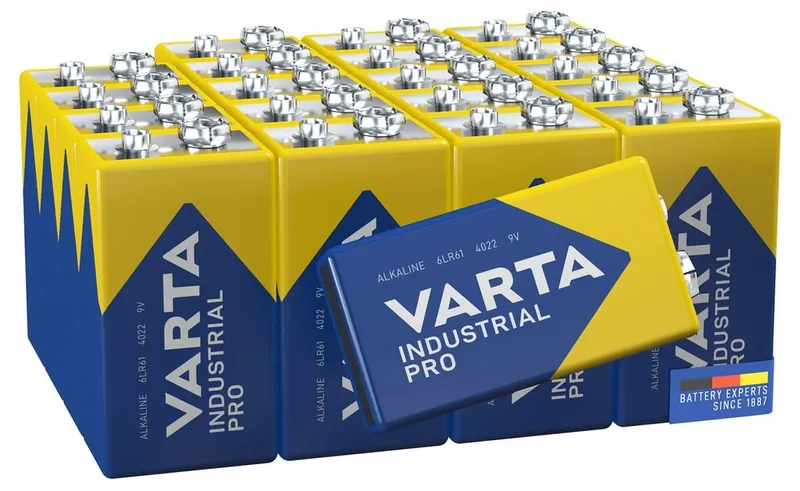 Alternativ bild 0 för VARTA Industrial Pro 9V batterier, 20-pack