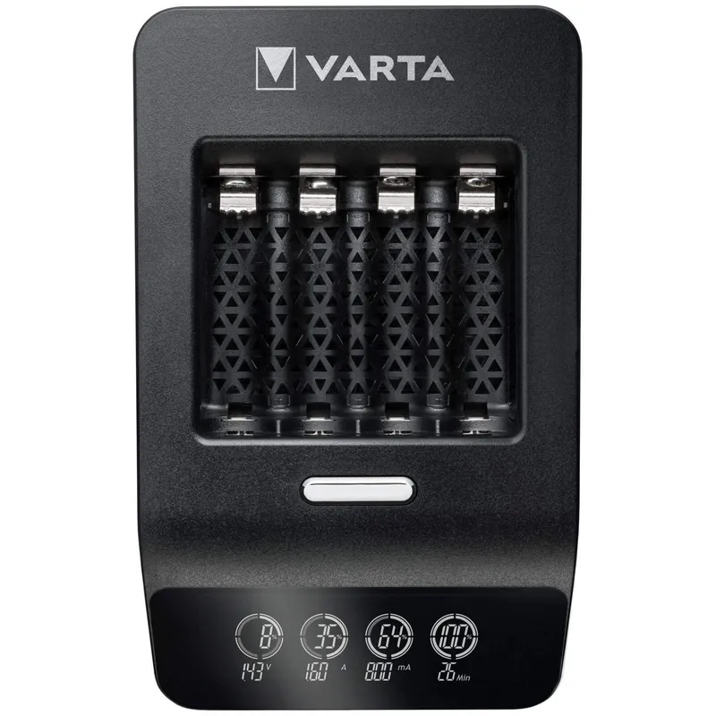 Bild 2 för Varta LCD ULTRA FAST CHARGER+ - 0,25 h batteriladdare - (för 4xAA/AAA) + växelströmsadapter + bilströmsadapter 4 x AA-typ - NiMH - 2100 mAh