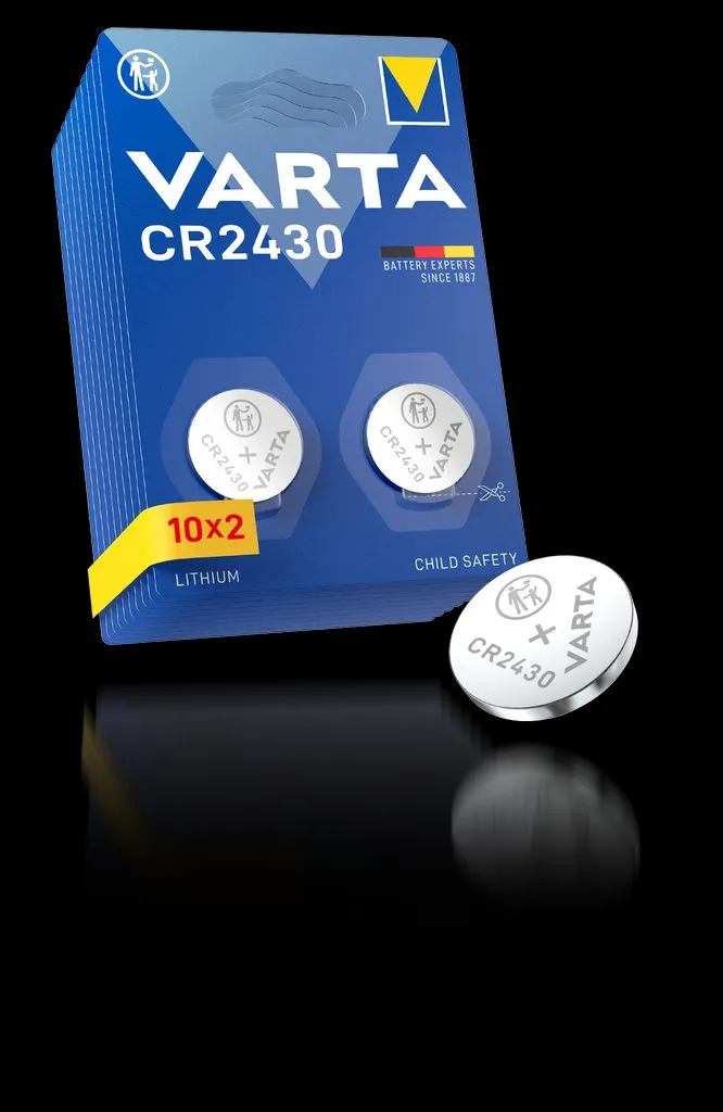 Alternativ bild 0 för VARTA Lithium Coin knappcellsbatteri CR2430 2-pack x10