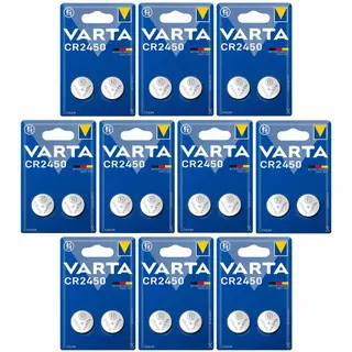 Produktfoto för VARTA Lithium Coin knappcellsbatteri CR2450 2-pack x10