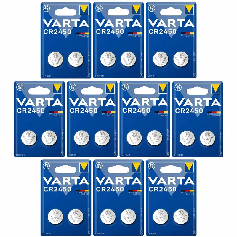 Alternativ bild 0 för VARTA Lithium Coin knappcellsbatteri CR2450 2-pack x10