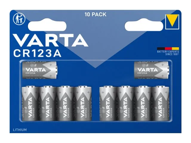 Alternativ bild 0 för VARTA Litiumcylindrisk CR123A, 10-pack